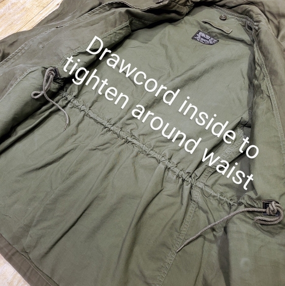 Vtg 1961 USAF Air Force Field Jacket Size Sm Reg Cotton Sateen Rollaway Hood EUC - Picture 10 of 12